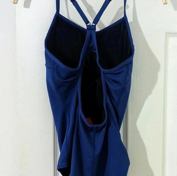 BALEAF Women's Sz.  32 XS 1 Piece Athletic Swimsuit Blue Adjustable Strap UPF50+ - Picture 5 of 10
